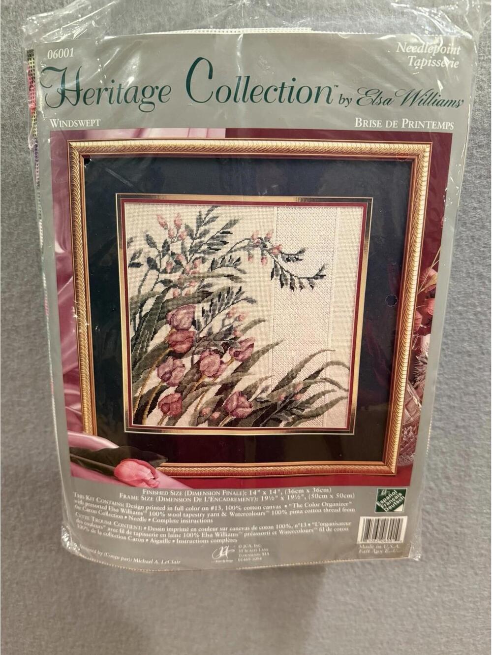 Heritage Collection Needlepoint By Elsa Williams Windswept 06001 New Sealed